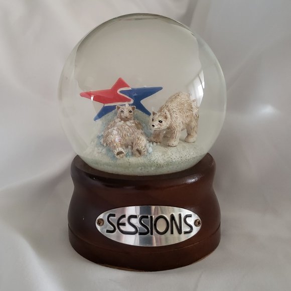 **SOLD**RARE COLLECTIBLE Polar Bear Snow Globe from SESSIONS Snowboard - Picture 3 of 4
